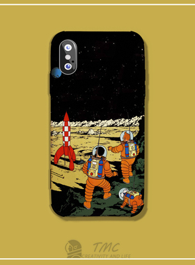 丁丁历险记怀旧漫画手机壳适用于苹果13华为mate30全包iphone12promax硅胶14plus/nova10三星s10小米13/Y77