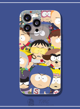 美式动漫南方公园卡特曼艾瑞克卡通手机壳适用于华为mate50苹果13promax全包iPhone14plus荣耀80/magic5防摔