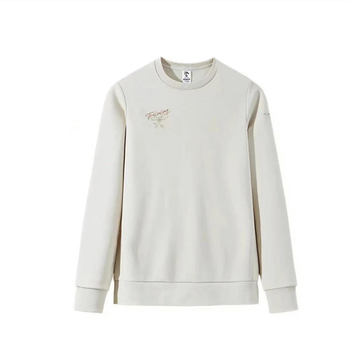 安踏宽松休闲训练加绒套头衫上衣