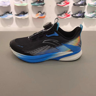 安踏儿童2026新年春款男大童旋钮网面骇浪4轻便运动跑鞋312615508