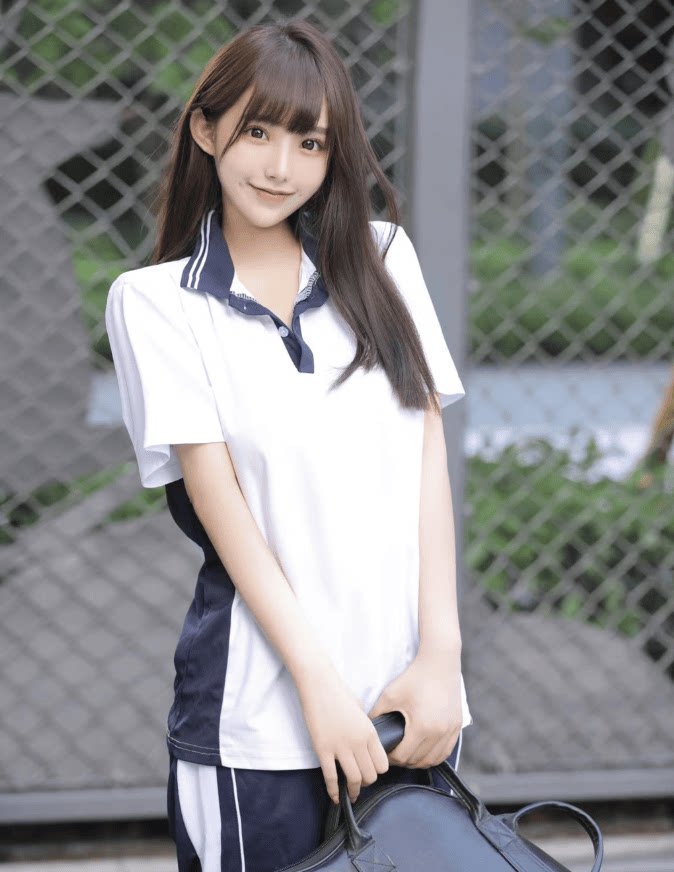 校服初中生运动服装休闲韩式夏季短袖高中生学院风秋装拼接蓝班服