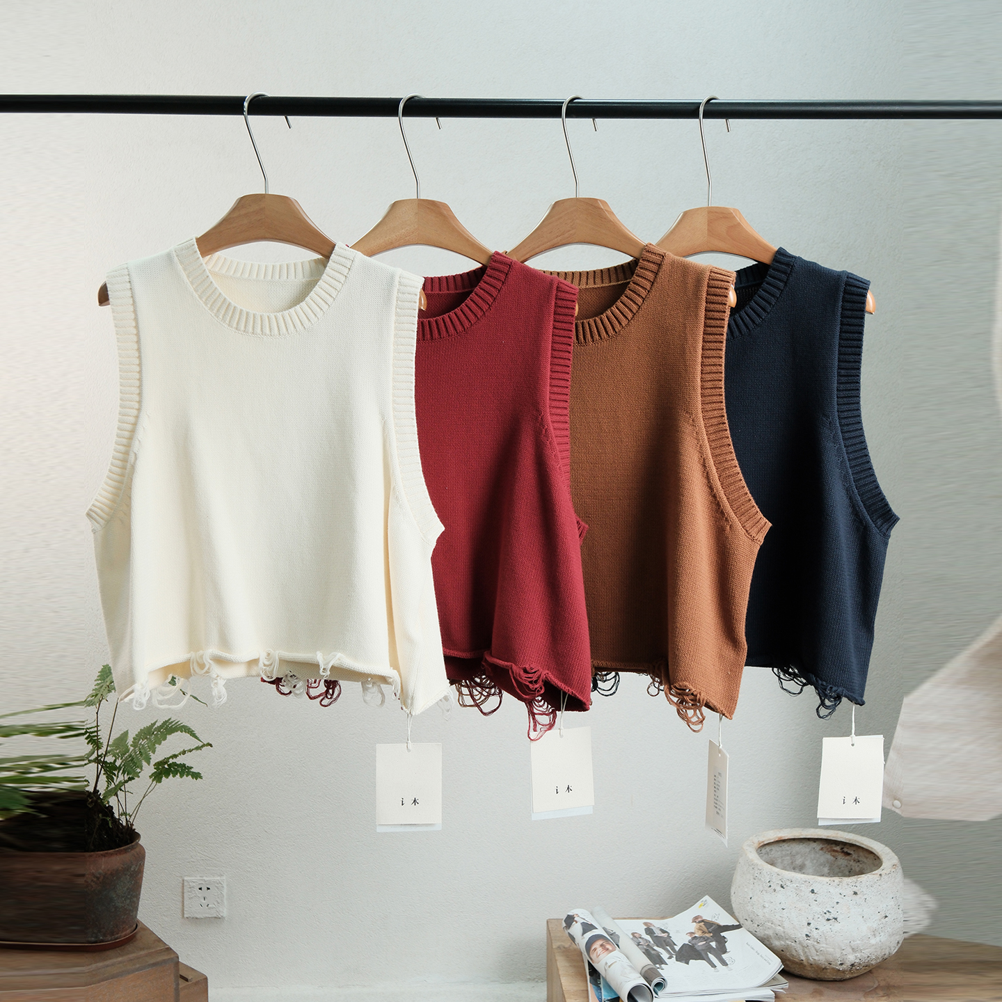 简约纯色百搭休闲马甲