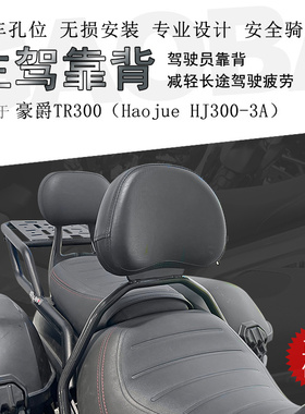 适用豪爵TR300主驾后靠背护腰靠背腰部支撑中靠背HJ300-3A改装件