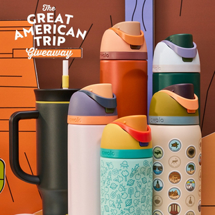 亚马逊爆款Owala水杯弹盖304不锈钢吸管杯咖啡大容量保温杯保冰杯