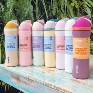 owala保温杯freesip弹盖杯保冰多巴胺不锈钢运动户外运动车载杯