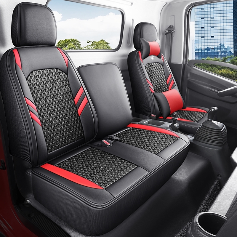 江淮轻卡厢式货车全包座套骏铃v5v3v6e3e5a8s6单排栏板四季皮坐垫
