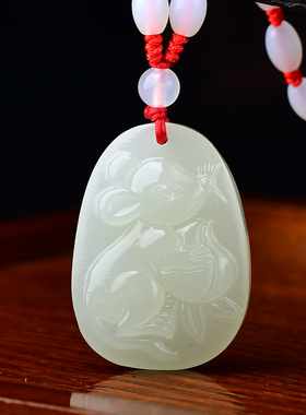 淘运鼠运福来吉贵宏和田玉吊坠属猴人2025年吉祥物男女生肖猴挂件