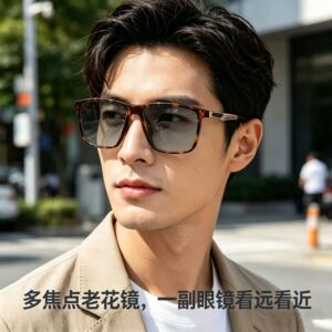 CFCZ变色多焦点老花眼镜远近两用