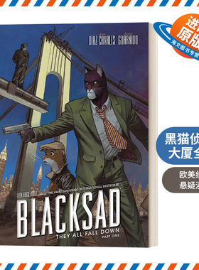 英文原版 Blacksad They All Fall Down Part One 黑猫侦探 世界坍塌 卷一 黑马漫画 精装 Juan Díaz Canales 进口英语原版书籍