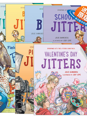 英文原版 The Jitters Series 紧张系列7册 新的环境中如何学会适应 儿童全彩章节桥梁书 Judy Love 英文版 进口英语原版书籍