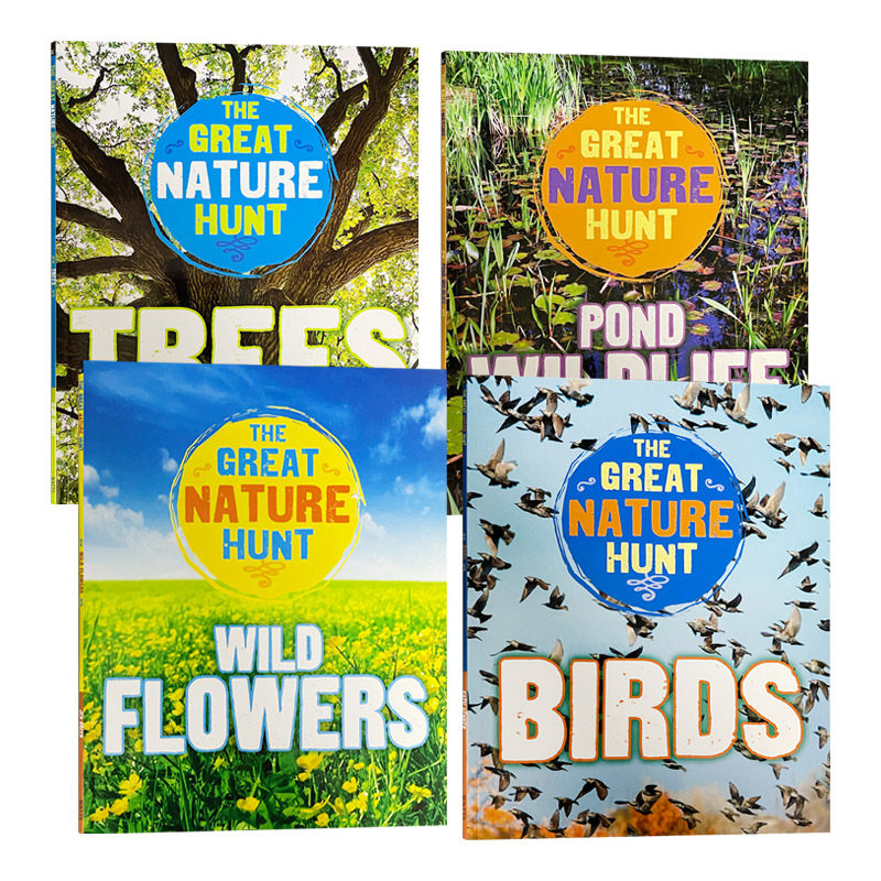 自然猎奇系列4册 英文原版 the great nature hunt 4 copy 小学自然