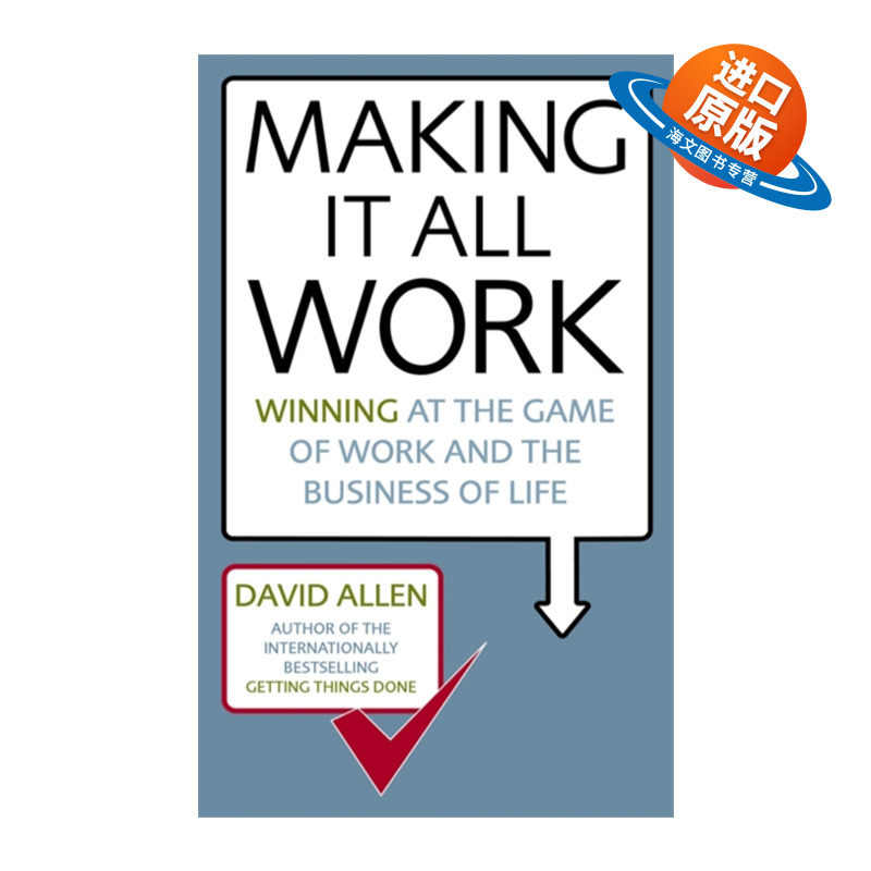 英文原版 Making It All Work 平衡工作与生活的艺术 搞定3 戴维艾伦 英文版 进口英语原版书籍