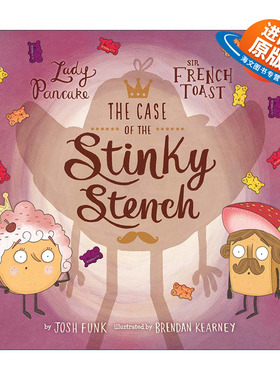 英文原版 Case of the Stinky Stench 薄饼夫人与吐司先生2 精装绘本 英文版 进口英语原版书籍