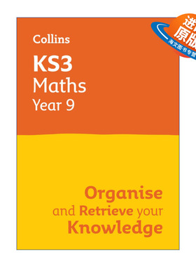 英文原版 Collins KS3 Maths Year 9 Organise and Retrieve Your Knowledge 柯林斯英国初中数学复习册九年级 进口英语原版书籍