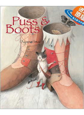英文原版绘本 Puss and Boots 穿长靴的猫 经典童话故事 儿童精装绘本 Ayano Imai 英文版 进口英语原版书籍