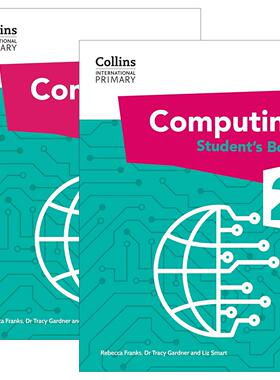 英文原版 Collins International Primary Computing 柯林斯国际小学计算机科学学生用书2+练习册2册 英文版 进口英语原版书籍