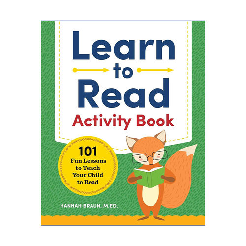 英文原版 Learn to Read Activity Book 快乐学阅读活动书 101堂趣味自然拼读课 让孩子爱上阅读 3-5岁儿童英语启蒙 进口英语原版