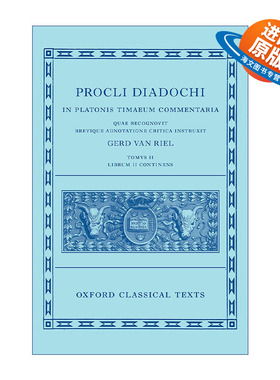 英文原版 Proclus Commentary on Timaeus Book 2 普罗克鲁斯 论柏拉图蒂迈欧篇 卷二 精装 英文版 进口英语原版书籍