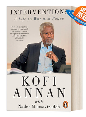 英文原版 Interventions 安南回忆录 干预 战争与和平中的一生 英文版 进口英语原版书籍