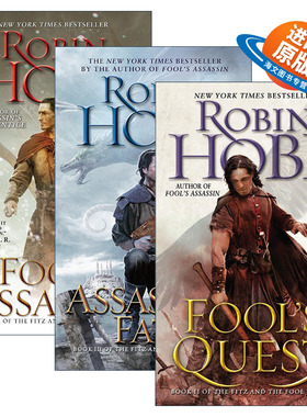 英文原版 Fitz and the Fool trilogy蜚滋与弄臣三部曲简装系列 套装3册 奇幻小说 英文版 进口英语原版书籍