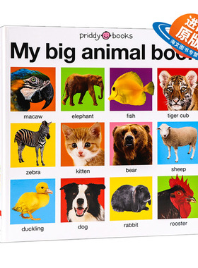 英文原版绘本 我的大本动物书 My Big Animal Book Casebound 低幼早教动物认知启蒙图画书 纸板书 英文版 进口英语原版书籍