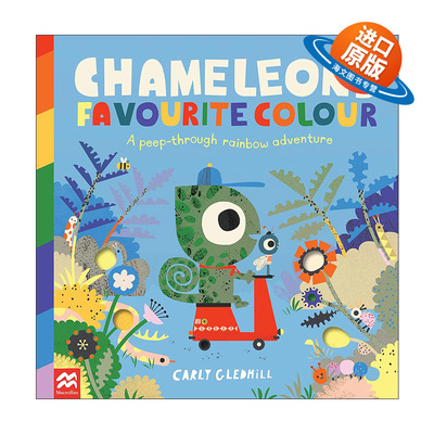 英文原版 Chameleon's Favourite Colour 变色龙zui喜欢的颜色 儿童早教启蒙认知趣味互动绘本 英文版 进口英语原版书籍