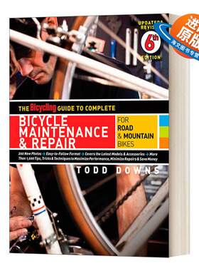 英文原版 The Bicycling Guide to Complete Bicycle Maintenance&Repair 完成自行车保养和维修的自行车指南 英文版 进口英语书籍