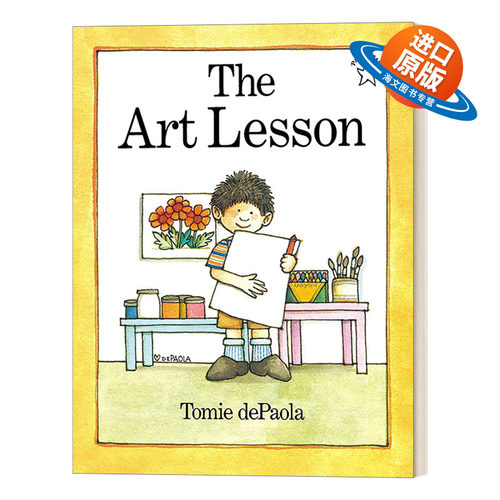 英文原版绘本 The Art Lesson Paperstar Book 艺术课 3-7岁儿童艺术主题绘本 凯迪克奖得主Tomie Depaola 英文版 进口英语原版书