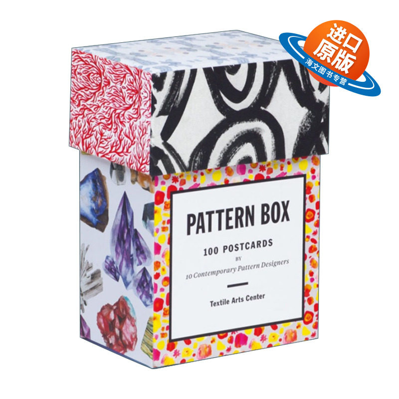 英文原版 Pattern Box 10位艺术家的100张图案明信片 英文版 进口英语原版书籍