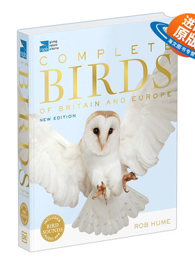 英文原版 RSPB Complete Birds of Britain and Europe 英国和欧洲的完整鸟类 DK动物科普百科读物 英文版 进口英语书籍儿童外文书
