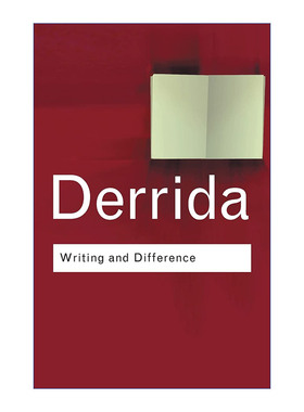 英文原版 Writing and Difference 写作与差异 法国哲学家Jacques Derrida 雅克德里达 英文版 进口英语原版书籍