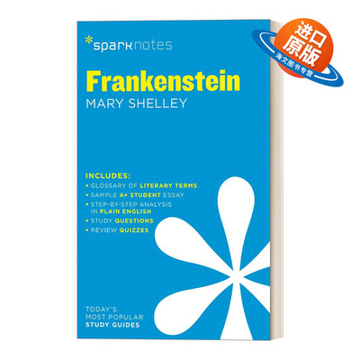英文原版 Frankenstein 科学怪人 SparkNotes Literature Guide文学导读系列 英文版 进口英语原版书籍