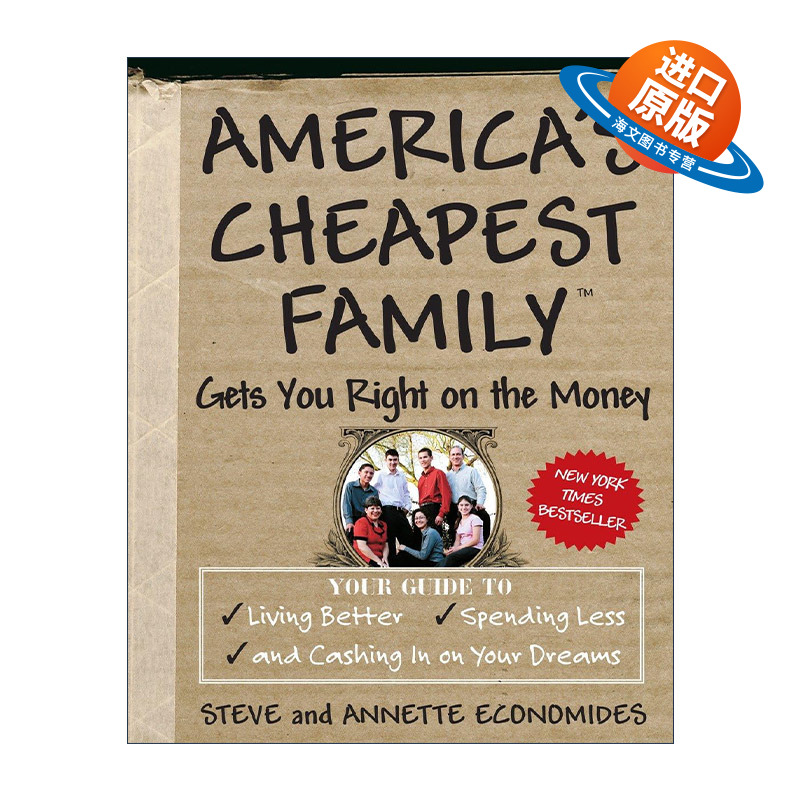 英文原版 America's Cheapest Family Gets You Right on the Money 美国省钱家庭教你正确花钱 理财指南 英文版进口英语原版书籍