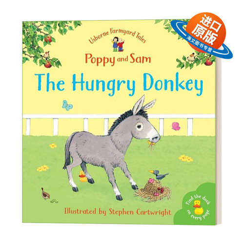 英文原版绘本 Farmyard Tales Poppy and Sam The Hungry Donkey 农场故事 饥饿的驴子 儿童启蒙故事书 英文版 进口英语原版书籍