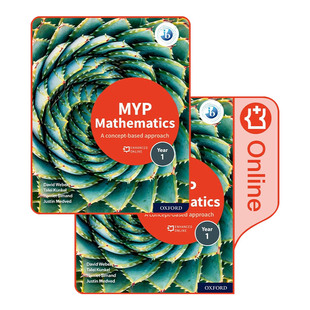 牛津IB国际文凭中学教材 MYP Print 英文原版 Enhanced Pack 数学1 Book Mathematics Course Online 书籍 进口英语原版 And