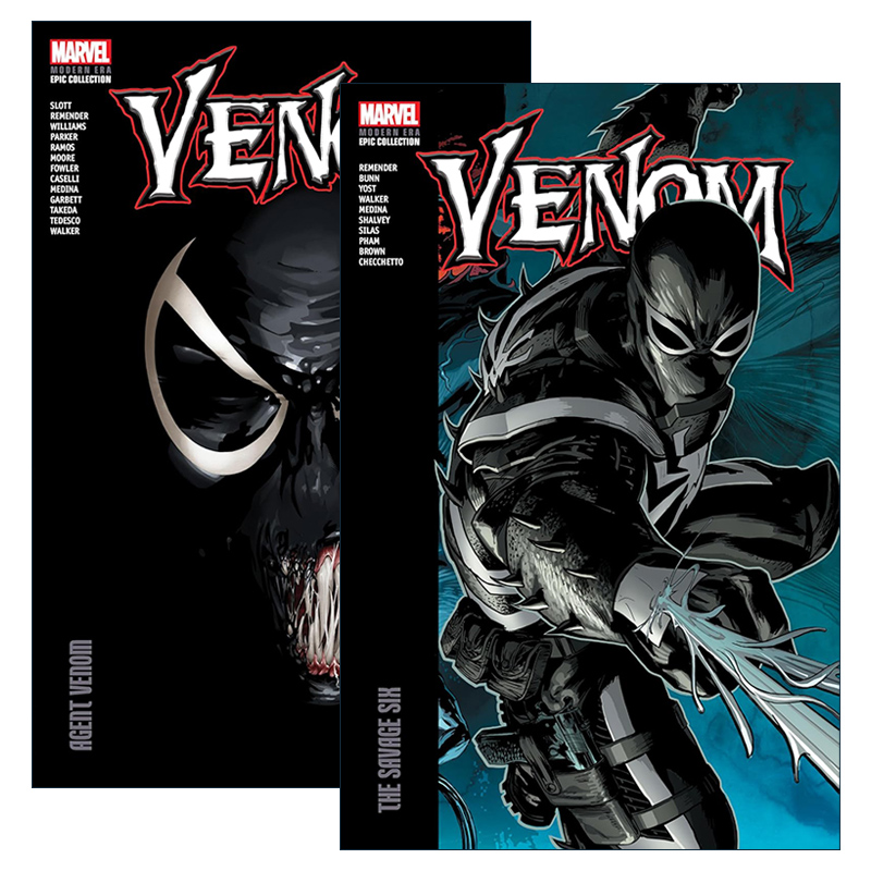 英文原版 Venom Modern Era Epic Collection 毒液现代史诗珍藏集2册 漫威漫画 Dan Slott 英文版 进口英语原版书籍
