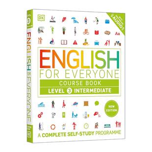 英文原版 English for Everyone Course Book Level 3 Intermediate DK人人学英语3 中级教材书新版 雅思托福 进口英语原版书籍