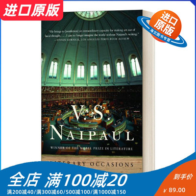 英文原版 Literary Occasions Essays 康拉德的黑暗 我的黑暗 Naipaul奈保尔 诺贝尔文学奖得主 英文版 进口英语原版书籍