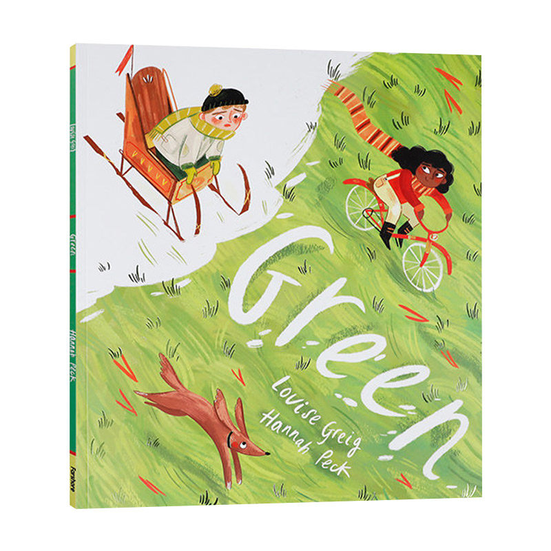 英文原版 green 绿色 低幼儿童英语启蒙认知绘本 亲子互动共读早教书
