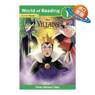 Reading 书籍 进口英语原版 Bind World Villains Disney 英文版 英文原版 迪士尼阅读世界分级读物 Story