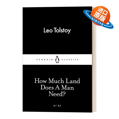 英文原版 How Much Land Does A Man Need 托尔斯泰 一个人究竟需要多少地 小黑书 英文版 进口英语原版书籍