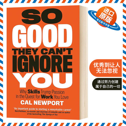 优秀到让人无法忽视 英文原版 So Good They Can't Ignore You 英文版 进口英语书籍外文小说
