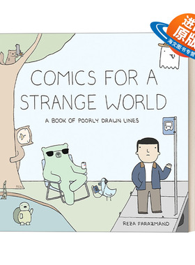 英文原版 Comics for a Strange World Poorly Drawn Lines 02 喵呜 原来你是这种汪系列2 今天的虫子会吃鸟 人气幽默漫画 英文版