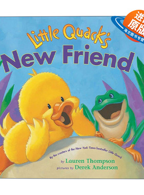 英文原版 Little Quack's New Friend 小鸭子的新朋友 纸板书 英文版 进口英语原版书籍