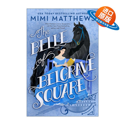 英文原版小说 The Belle of Belgrave Square Belles of London 02 贝尔格雷夫广场的美人 伦敦美人系列2 英文版进口英语原版书籍