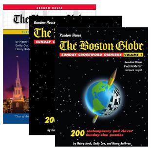 英文原版 The Boston Globe Sunday Crossword Omnibus 波士顿环球报周日填字游戏精选集3册 英文版 进口英语原版书籍