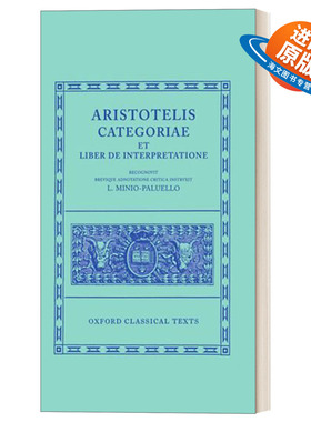英文原版 Aristotle Categoriae et Liber de Interpretatione 亚里士多德 范畴篇 解释篇 牛津古典文库 精装 希腊语原版 进口书