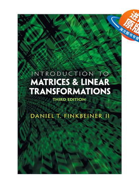 英文原版 Introduction to Matrices and Linear Transformations 矩阵和线性变换导论 第三版 数学 Daniel Finkbeiner 英文版