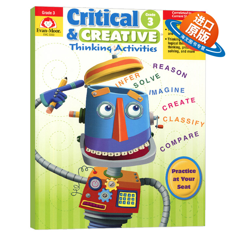 批判创造性思维训练 三年级 英文原版 Critical and Creative Thinking Activities Grade 3 Teacher Resource 美国加州教辅