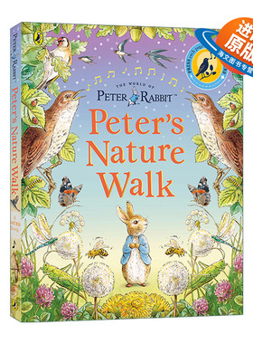 英文原版 Peter Rabbit Peter's Nature Walk 彼得兔走进大自然 儿童精装发声绘本 精装 英文版 进口英语原版书籍
